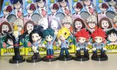 ヒロアカ チョコエッグ (プレゼント・マイク、八百万、緑谷、上鳴、切島×2