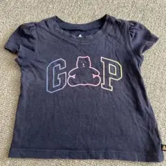 GAP クマイラスト Tシャツ ネイビー