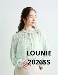 LOUNIE　ブラッシュプリントボウタイブラウス　COCO DEAL　Stolaのサムネイル