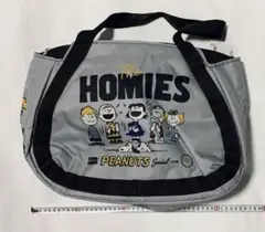 スヌーピー 保冷 バルーンバッグ トートバッグ　グレー