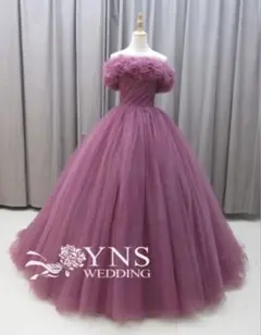 YNS wedding カラードレス ラメピンクJILL風 Kiki風 ピンク