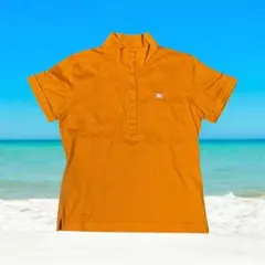 BURBERRY GOLF バーバリー オレンジ レディース ゴルフ ポロシャツ