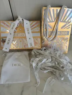 【美品】DIOR ディオール 紙袋 巾着 セット クリスマス限定 ショッパー