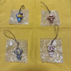 짱구 友達 着ぐるみ ストラップ 4種セット