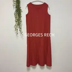 『美品』ジョルジュレッシュ リネンシャツワンピース ノースリーブ【36】羽織り