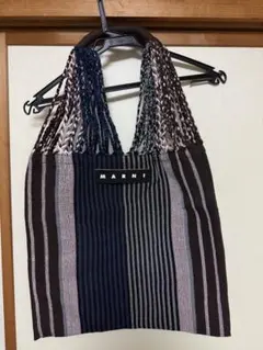 MARNI ストライプ 編み込み ハンドバッグのサムネイル