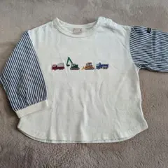 Petit main プティマイン はたらく車 長袖Tシャツ 90