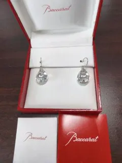 Baccarat バカラ ピアスフルール プリデリック 薄水色 - メルカリ