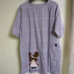 保育士さんに人気︰クマの学校キャラクター刺繍エプロン