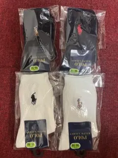 新品 ポロラルフローレン 子供用ソックス4足セット　16～18cm