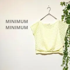 【ミニマムミニマム】レース タンクトップ ドッキング　黄色　涼しげ さわやかのサムネイル