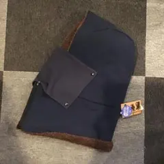 バラクラバ フード ネックウォーマー　ネイビー　ボア ユニセックス