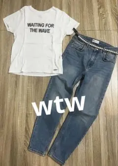 ◻️wtw◻️フェルトロゴ◻️tシャツ◻️レディース◻️のサムネイル