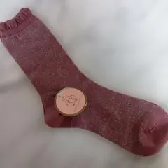 rebecca taylor ラメ入りパープルソックス 23-24cmのサムネイル