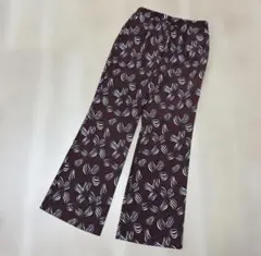 ジャーナルスタンダード　relume サテンパンツ　薄手　ボタニカル　36サイズ