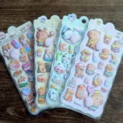 ④★ おしりぷにぷにシール もちもちシール マシュマロ 3D 動物 パンダ020