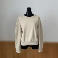 UNIQLO U スウェットクルーネックシャツ L ベージュ
