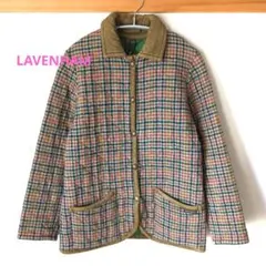 ラベンハム　ツイードキルティングジャケット　ウール100%　S ヴィンテージ