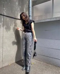 値下げ AMERI CRUSHED LEATHER PANTS