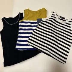 ノースリーブタンクトップ3枚セット