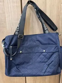 CLATHAS ネイビー キルティングバッグ