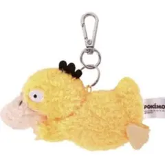 【正規品】 ポケモン コダック ぬいぐるみキーホルダー ぺたんこ 韓国限定 1個