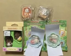 シルバニアファミリー　キラキラくじ　 赤ちゃん＆お花のベッドセット