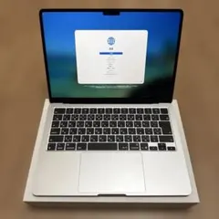 【美品】M4 MacBookAir13インチ16GB 512GB 充放電回数5回