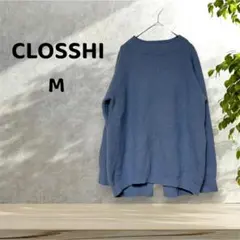 【CLOSSHI/クロッシー】【M】しまむら ブルー ニット セーターのサムネイル