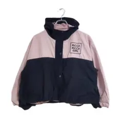 RICCA ナイロンジャケット ピンク 黒 150 女の子 春秋 おでかけ