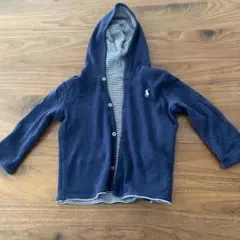 Polo Ralph Lauren パーカー ネイビー　ボーダー　リバーシブルのサムネイル