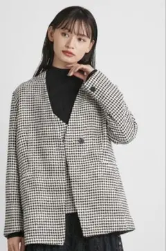 【リリーブラウン】ノーカラージャケット