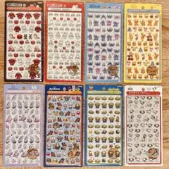 ボンボンドロップシールミニ　ディズニー　8種セット　正規品　スティッチ　プーさん