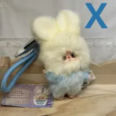 babythree イニシャル 黄色×水色 【 X 】 アルファベット