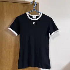2回着用のみ美品 courreges コントラストトリム Tシャツ クレージュのサムネイル
