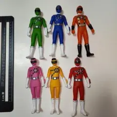 (大幅値下げ)中古ソフビ　烈車戦隊トッキュウジャー　6体セット　17センチ