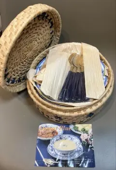 翠泉 ORIENT BLUE オリエントブルー カレー皿 籠付きセット - メルカリ