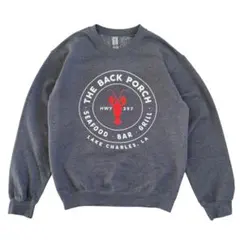 ギルダン スウェット トレーナー グレー 長袖 プリント アメカジ アメリカ古着