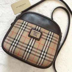 【中古王様】バーバリー 2way ショルダーバッグ ノバチェック シャドーホース