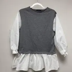 RagOut チェック柄長袖トップス　Mサイズ　フリル　新品タグつき