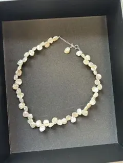 淡水パールネックレス ホワイト/クリーム 約42cm