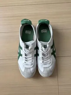 オニツカタイガー Mexico 66 スニーカー ホワイト×グリーン