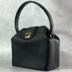 GIVENCHY ターンロック ハンドバッグ レザー ブラック - メルカリ