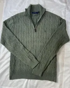 「本日限定金額」Polo Ralph Lauren ケーブルニット ハーフジップ