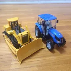 ダイペット 1/32 トラクターと1/55 ブルドーザーセット