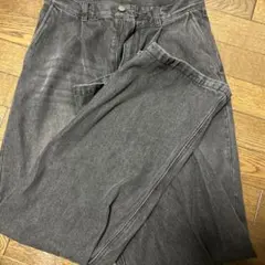 ヴィンテージメイクタックフレアデニムパンツ　ブラック系2のサムネイル