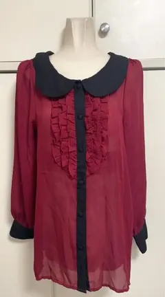 (古着) ROSE FANFAN 赤ブラウスのサムネイル