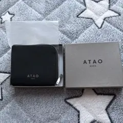 未使用級 ATAO アタオ チェス 折り財布 レザー ベージュ - メルカリ
