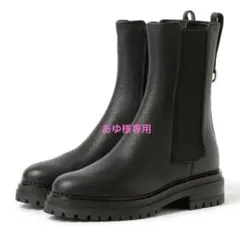 sergio rossi ブラック サイドゴアブーツ