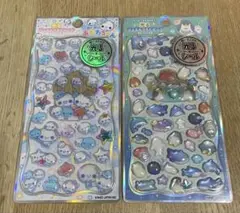 光るジュエルプチドロップシール　ぷくぷくあわわちゃん　ふわふわうみのなかまたち